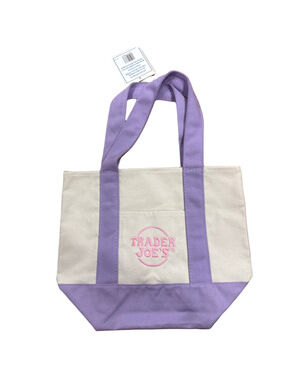 NWT Trader Joe's Mini Canvas Tote Bag